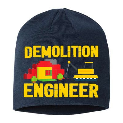 Demolition Engineer Master Builder Building Blocks Bricks Sustainable Beanie