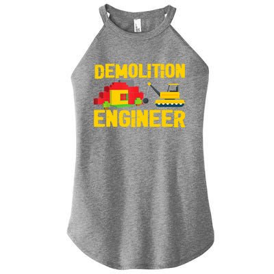 Demolition Engineer Master Builder Building Blocks Bricks Women’s Perfect Tri Rocker Tank