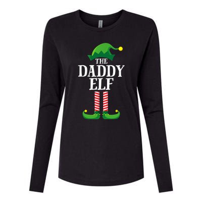 Daddy Elf Matching Family Group Christmas Party Womens Cotton Relaxed Long Sleeve T-Shirt