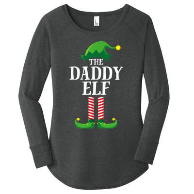 Daddy Elf Matching Family Group Christmas Party Women's Perfect Tri Tunic Long Sleeve Shirt