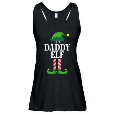 Daddy Elf Matching Family Group Christmas Party Ladies Essential Flowy Tank