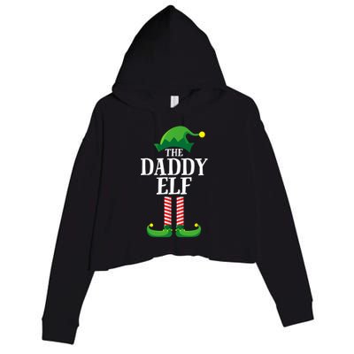 Daddy Elf Matching Family Group Christmas Party Crop Fleece Hoodie