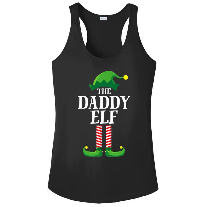 Daddy Elf Matching Family Group Christmas Party Ladies PosiCharge Competitor Racerback Tank