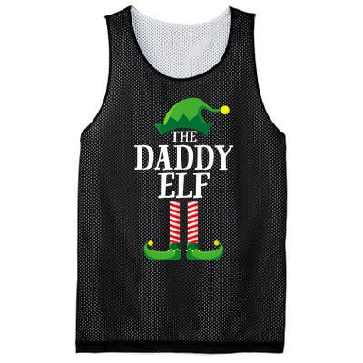 Daddy Elf Matching Family Group Christmas Party Mesh Reversible Basketball Jersey Tank