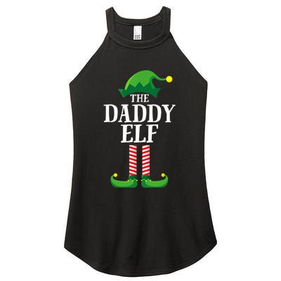 Daddy Elf Matching Family Group Christmas Party Women's Perfect Tri Rocker Tank