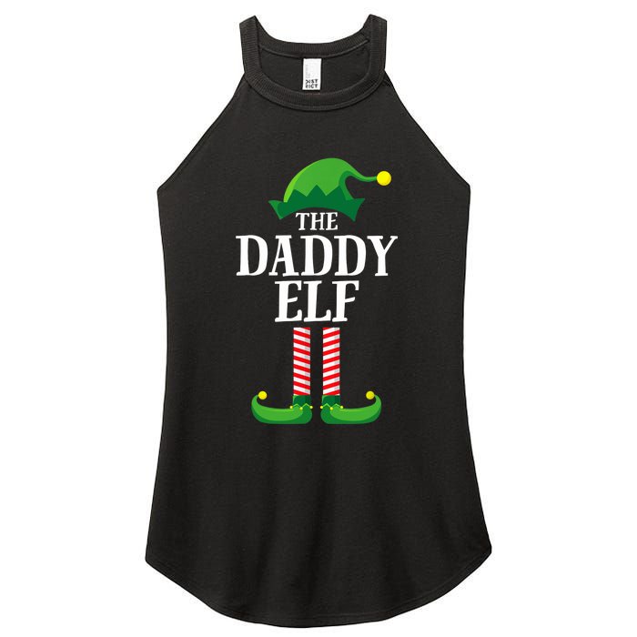 Daddy Elf Matching Family Group Christmas Party Women's Perfect Tri Rocker Tank