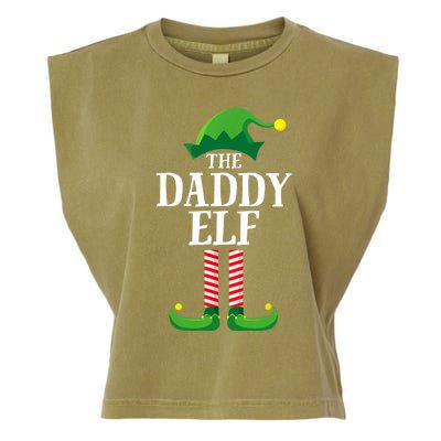 Daddy Elf Matching Family Group Christmas Party Garment-Dyed Women's Muscle Tee