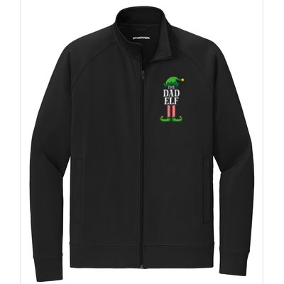 Dad Elf Matching Family Group Christmas Stretch Full-Zip Cadet Jacket