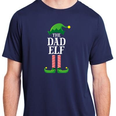 Dad Elf Matching Family Group Christmas Adult ChromaSoft Performance T-Shirt