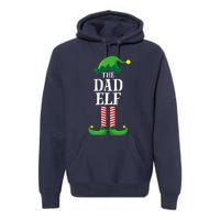 Dad Elf Matching Family Group Christmas Premium Hoodie