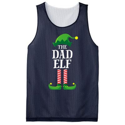 Dad Elf Matching Family Group Christmas Mesh Reversible Basketball Jersey Tank