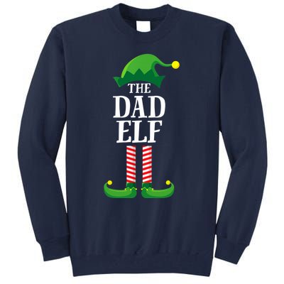 Dad Elf Matching Family Group Christmas Tall Sweatshirt