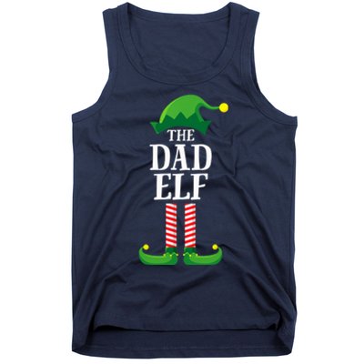 Dad Elf Matching Family Group Christmas Tank Top