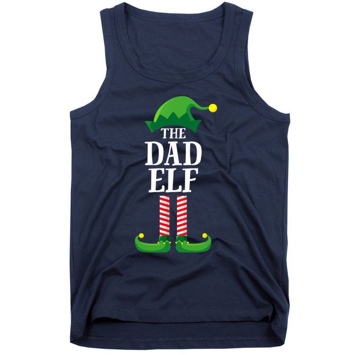 Dad Elf Matching Family Group Christmas Tank Top