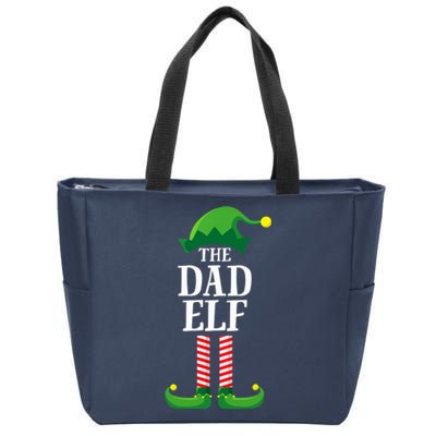 Dad Elf Matching Family Group Christmas Zip Tote Bag