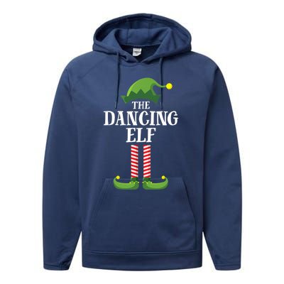 Dancing Elf Matching Family Group Christmas Party Performance Fleece Hoodie