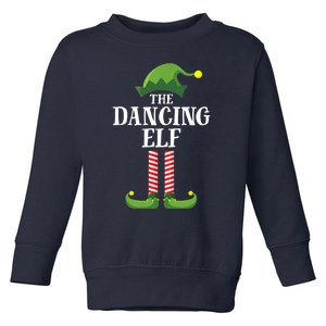 Dancing Elf Matching Family Group Christmas Party Toddler Sweatshirt