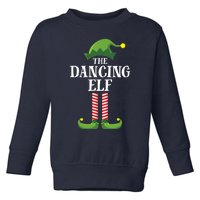 Dancing Elf Matching Family Group Christmas Party Toddler Sweatshirt