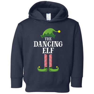 Dancing Elf Matching Family Group Christmas Party Toddler Hoodie