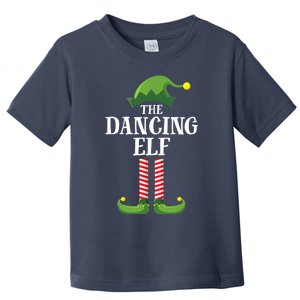 Dancing Elf Matching Family Group Christmas Party Toddler T-Shirt