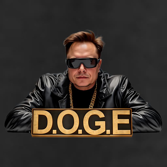 Doge Elon Musk 7 Panel Mesh Trucker Snapback Hat
