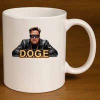 Doge Elon Musk 11oz C Handle Ceramic Mug
