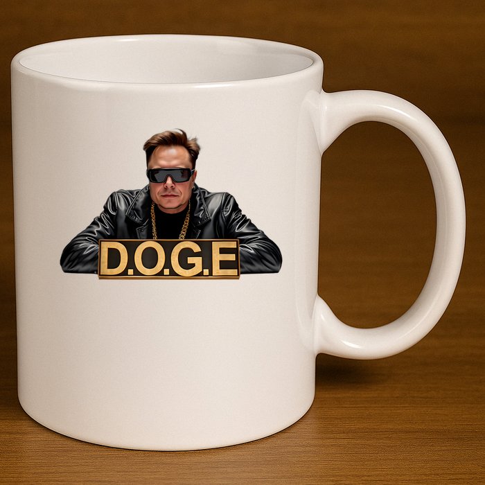 Doge Elon Musk 11oz C Handle Ceramic Mug
