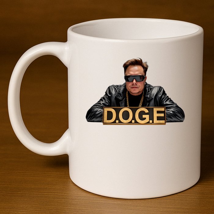 Doge Elon Musk 11oz C Handle Ceramic Mug