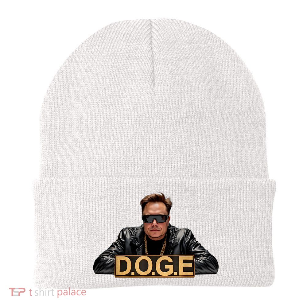 Doge Elon Musk Knit Cap Winter Beanie