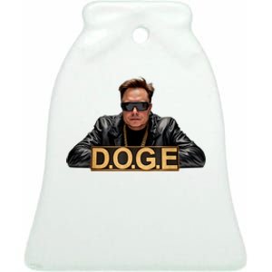 Doge Elon Musk Ceramic Bell Ornament