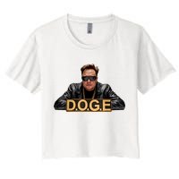 Doge Elon Musk Women's Crop Top Tee