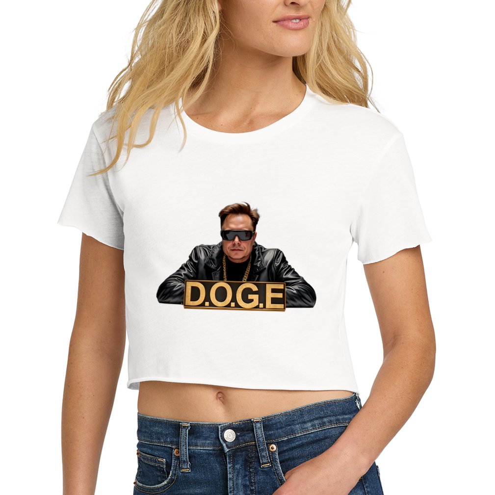 Doge Elon Musk Women's Crop Top Tee