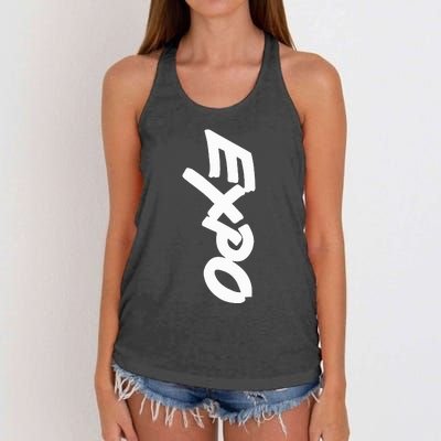 Dry Erase Marker Group Costume Women's Knotted Racerback Tank