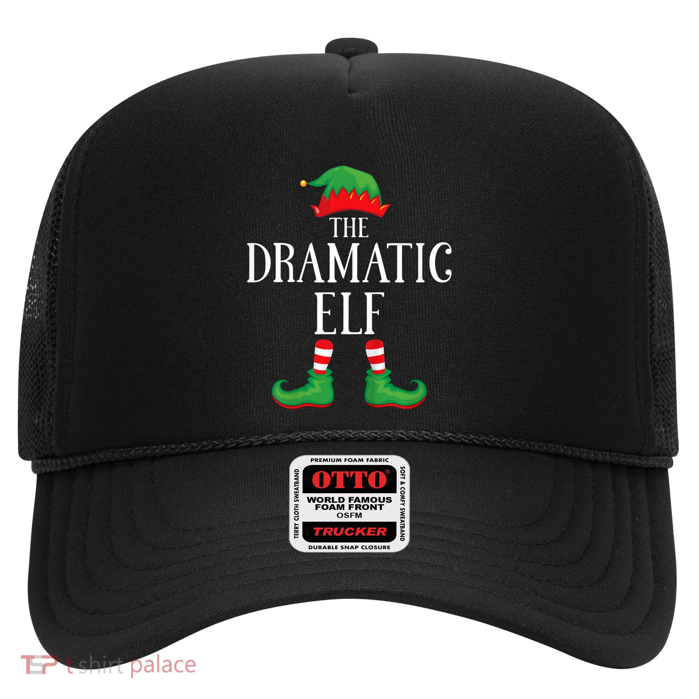 Dramatic Elf Matching Group Xmas Funny Family Christmas Trucker Hat