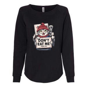 DonT Eat Me Cats For Trump 2024 Funny Election Womens California Wash Sweatshirt