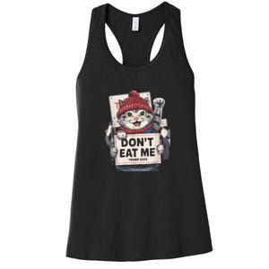 DonT Eat Me Cats For Trump 2024 Funny Election Women's Racerback Tank