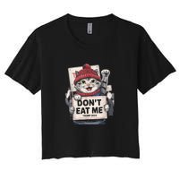 DonT Eat Me Cats For Trump 2024 Funny Election Women's Crop Top Tee