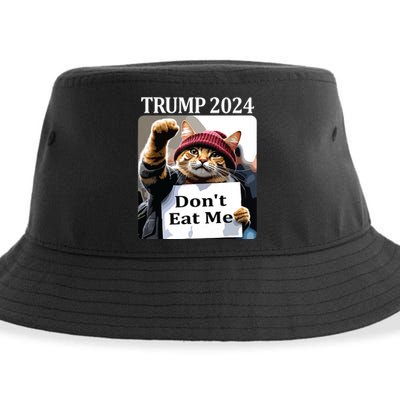 DonT Eat Me Cats For Trump 2024 Sustainable Bucket Hat