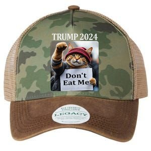 DonT Eat Me Cats For Trump 2024 Legacy Tie Dye Trucker Hat