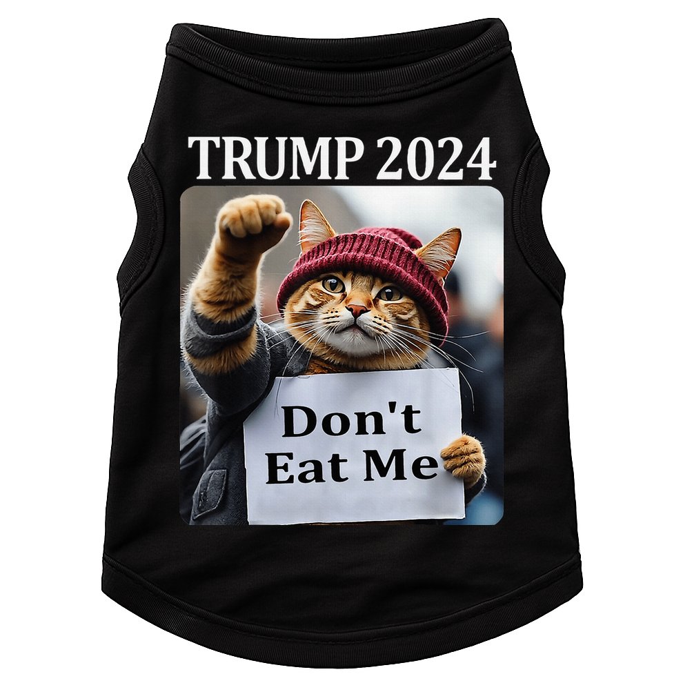 DonT Eat Me Cats For Trump 2024 Doggie Tank