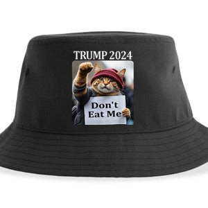 DonT Eat Me Cats For Trump 2024 Sustainable Bucket Hat