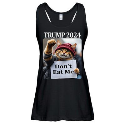 DonT Eat Me Cats For Trump 2024 Ladies Essential Flowy Tank