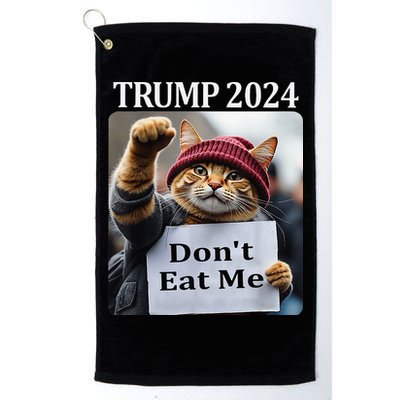 DonT Eat Me Cats For Trump 2024 Golf Towel