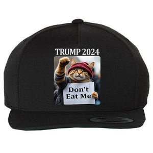 DonT Eat Me Cats For Trump 2024 Wool Snapback Cap