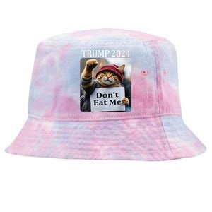 DonT Eat Me Cats For Trump 2024 Tie-Dyed Bucket Hat