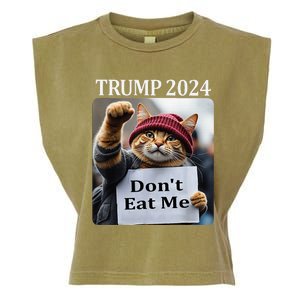 DonT Eat Me Cats For Trump 2024 Garment-Dyed Women's Muscle Tee