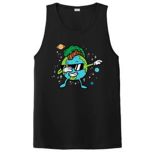 Dabbing Earth Mohawk Trees Earth Day Dance Gift PosiCharge Competitor Tank