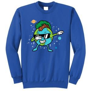 Dabbing Earth Mohawk Trees Earth Day Dance Gift Sweatshirt