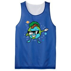 Dabbing Earth Mohawk Trees Earth Day Dance Gift Mesh Reversible Basketball Jersey Tank