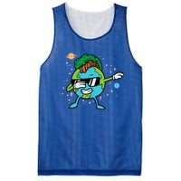 Dabbing Earth Mohawk Trees Earth Day Dance Gift Mesh Reversible Basketball Jersey Tank